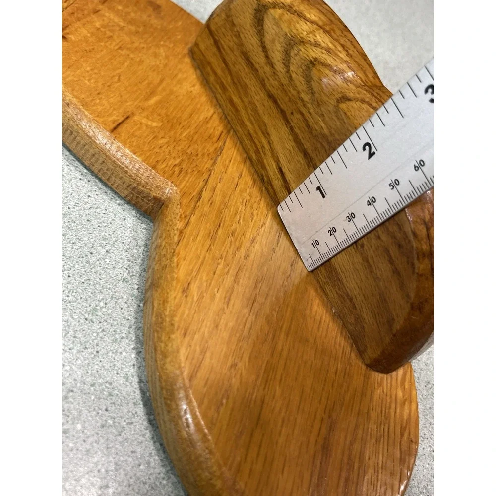 Small Wooden Heart Decorative Trinket Shelf Cottage Grandma Core 90s 9.5 Inch